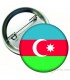 Azerbaycan Bayrağı  İğneli Metal 58 mm Rozet