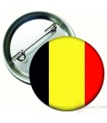 Belçika Bayrağı  İğneli Metal 58 mm Rozet