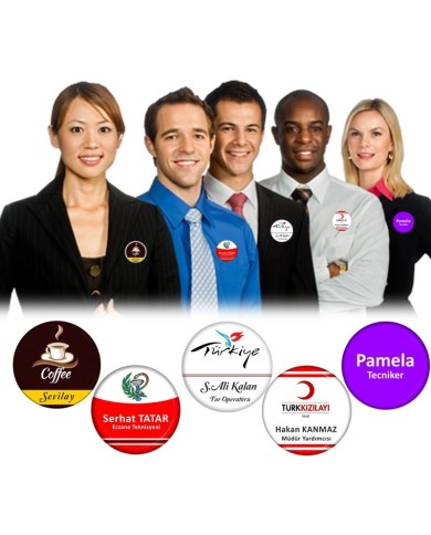 Öğretmen Personel Yaka Rozeti 58 mm 