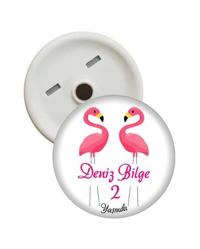 Magnet Açacak Flamingo Temalı 2 Yaş
