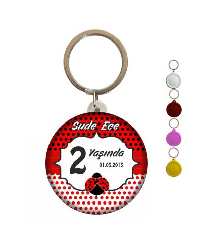 2 Yaş Uğur Böceği Görselli  Magnet Açacak