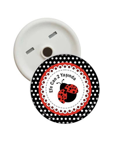 2 Yaş Magnet Açacakları Uğur Böcekli