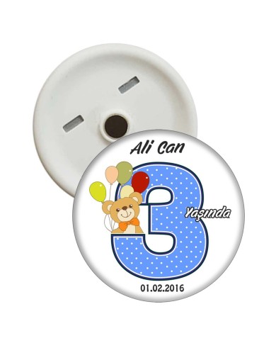 3 Yaş Magnet Açacak Ayıcık Figürlü