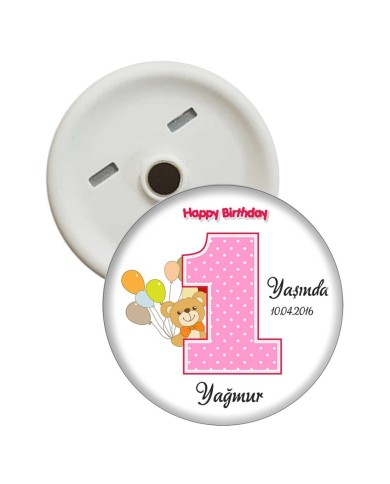 1 Yaş Kız Happy Magnet Açacak Ayıcık Figürlü