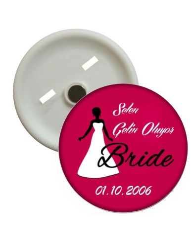 Selen Gelin Evleniyor Parti Rozetleri 58 mm