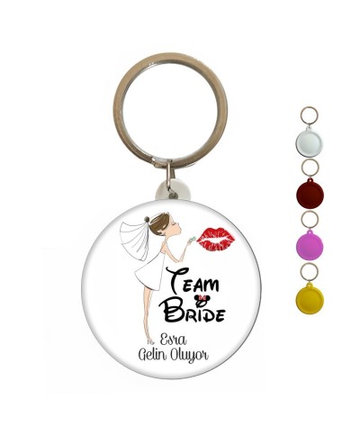 Team Bride İsme Özel Bekarlığa Veda Rozeti