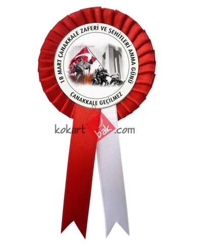 18 Mart Çanakkale Yaka Kokartı