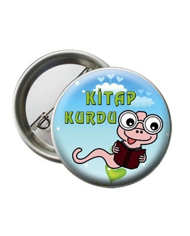 Kitap Kurdu  Motivasyon Rozeti Paket