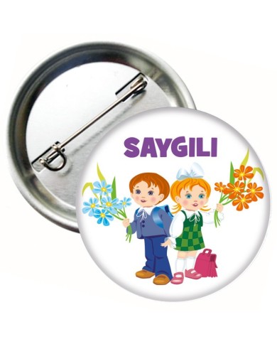 Saygılı  İkili Rozet