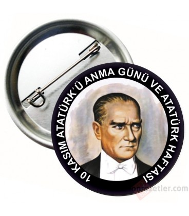 10 Kasım Atatürkü Anma Rozeti