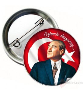 Özlemle Anıyoruz Atatürk Rozeti