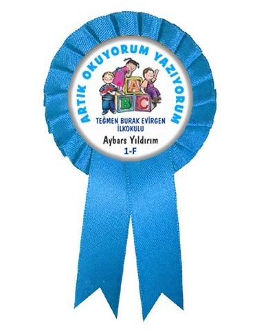 Okumayı Öğrendim Rozetli  Kokartlar