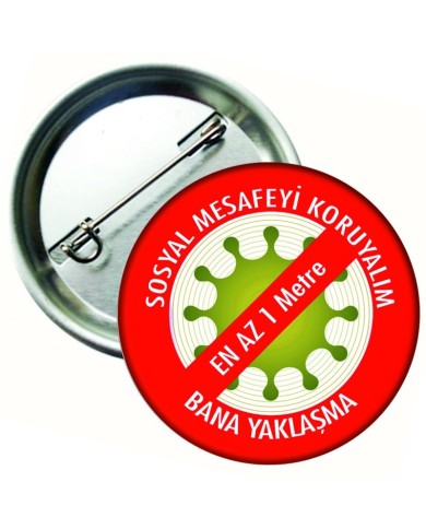 Sosyal Mesafe Bana Yaklaşma Rozetleri