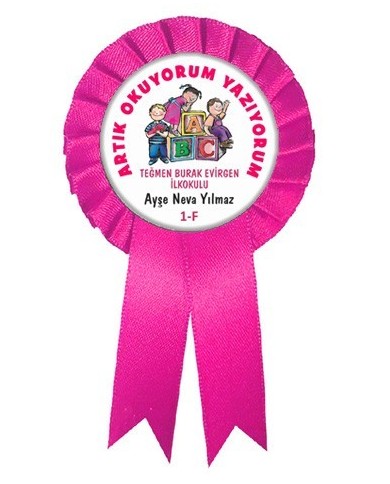 Okumayı Öğrendim Rozetli  Kokartlar