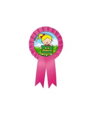 Artık Okuyorum Kurdaleli Rozeti Kız Öğrenci Pembe