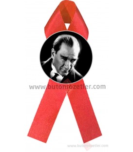 Atatürk İmzası  Fiyonk  Siyah Rozet