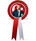 Atatürk Yaka Kartları Kırmızı