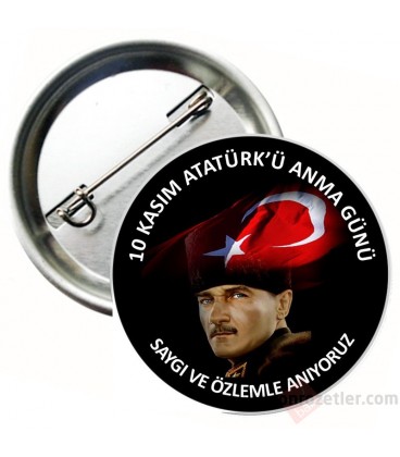  Atatürk Rozetleri İğneli