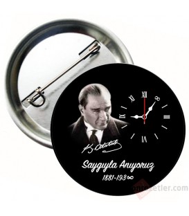 10 Kasım Atatürkü Anma Günü İğneli Yaka Rozetleri