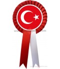 Türk Bayrağı Saten  Kokartları