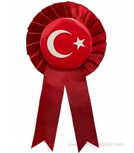 Kokart Türk Bayraklı Rozet