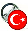 Türk  Bayrağı Ceket Rozeti