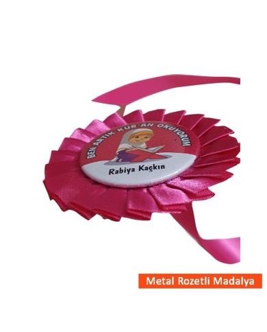 İsimli Artık Okuyorum Madalya Beyaz Kokart 008