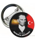 Atatürkü Saygıyla Anıyoruz Rozeti 1000