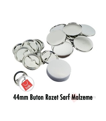 44 mm Buton Rozet Sarf Malzeme