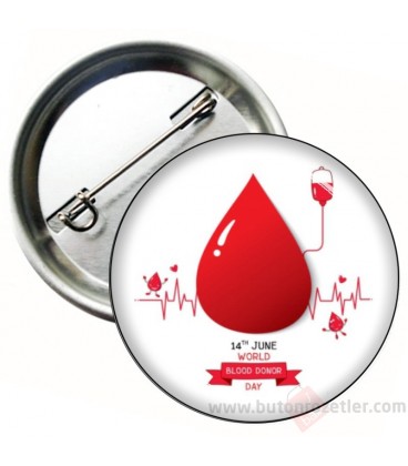 Dünya Kan Bağışı Günüllüsü Rozeti