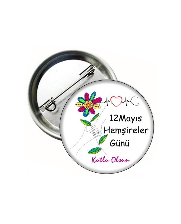 12 Mayıs Hemşireler Günü İğneli Rozeti