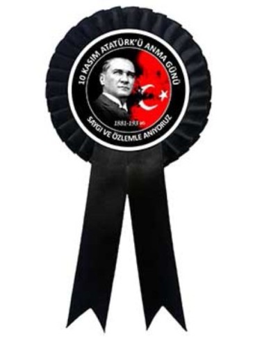 10 Kasım Atatürk ü Anma Yaka Etiketi