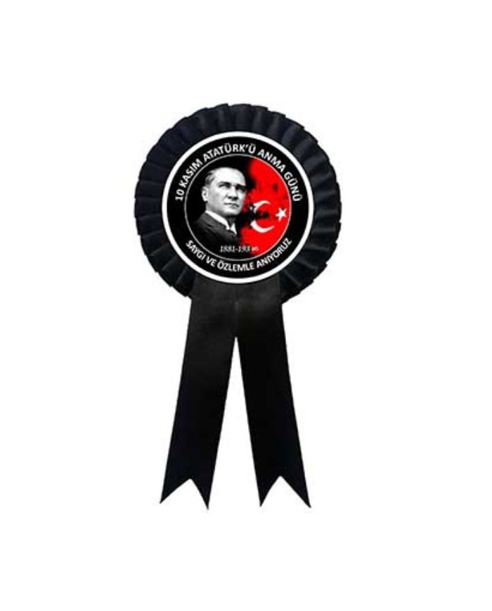 10 Kasım Atatürk ü Anma Yaka Etiketi