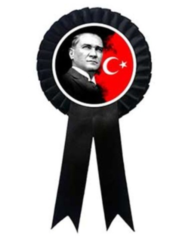 10 Kasım Yaka Rozeti Kurdele