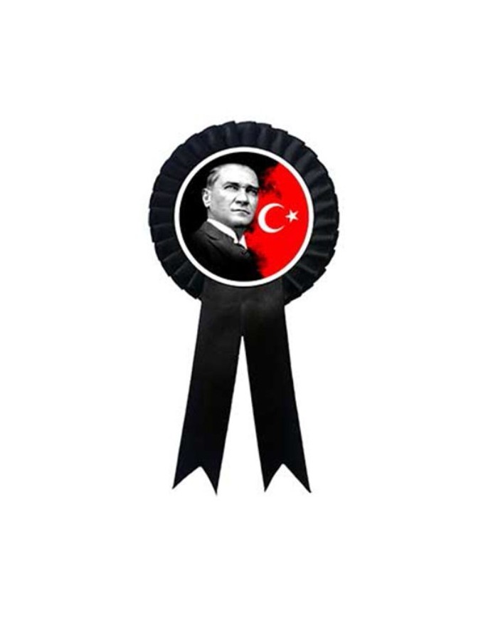 10 Kasım Yaka Rozeti Kurdele