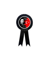 10 Kasım Tören Kokartı Siyah