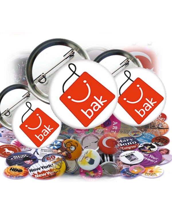 Buton Rozet  Baskılı Toptan  44 mm 10000 li