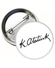 Mustafa Kemal Atatürk İmzalı Rozet 1000 Mustafa Kemal Atatürk İmzalı Rozet 1000