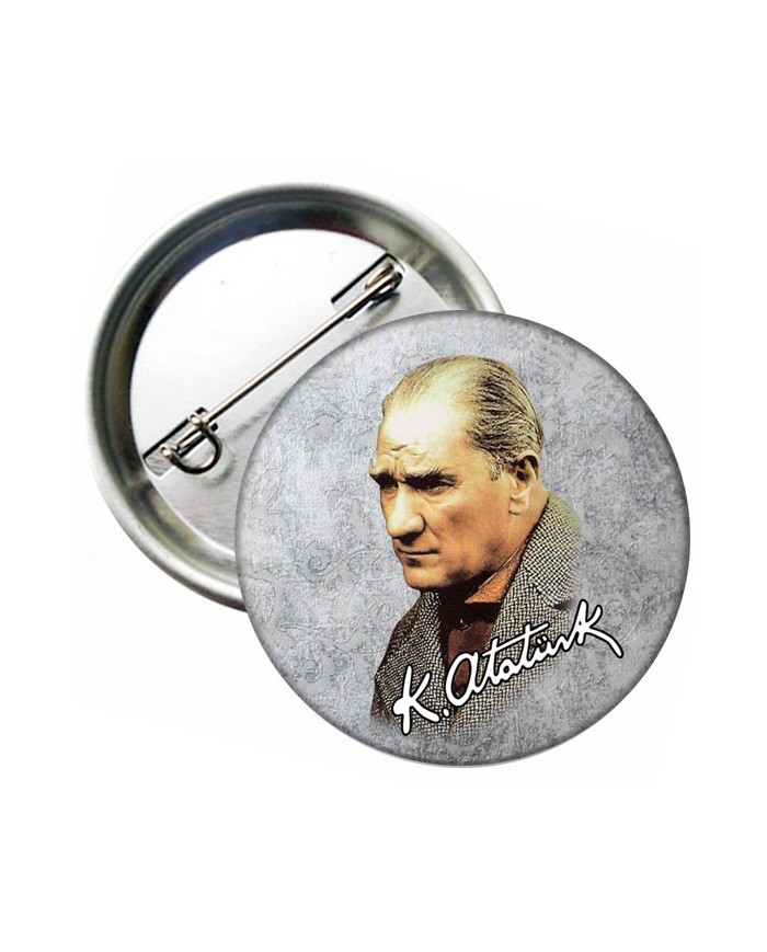 Mustafa Kemal Atatürk İmzalı Yaka Rozeti