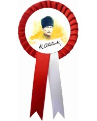 10 Kasım Atatürk  İmzalı Siyah Fiyonk Rozet 10 Kasım Atatürk  İmzalı Siyah Fiyonk Rozet