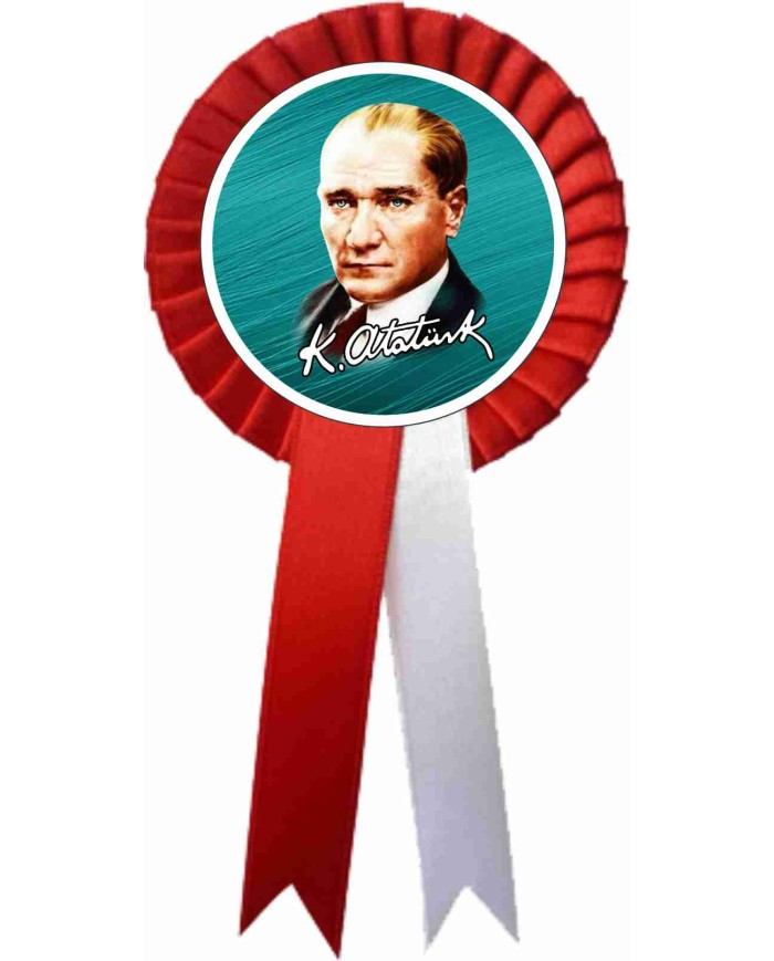 Mustafa Kemal Atatürk Kokartı Kırmızı