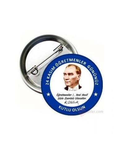 Öğretmenler Günü Metal Rozet Öğretmenler Günü Metal Rozet