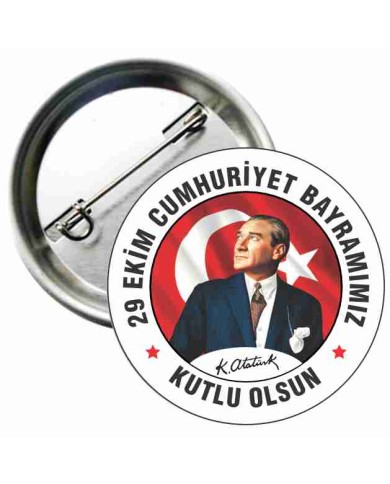29 Ekim Cumhuriyet Bayramı Rozeti 29 Ekim Cumhuriyet Bayramı Rozeti