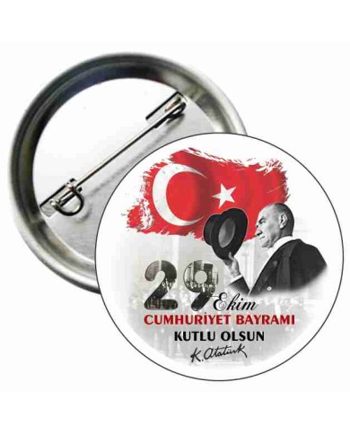 29 Ekim Bayramı Metal Rozet