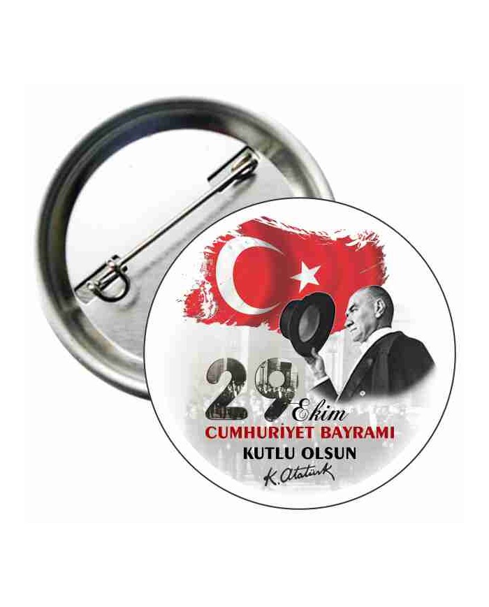 29 Ekim Bayramı Metal Rozet