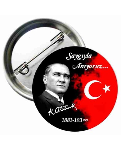10 Kasım Atatürkü Anma Günü Metal Rozet 10 Kasım Atatürkü Anma Günü Metal Rozet