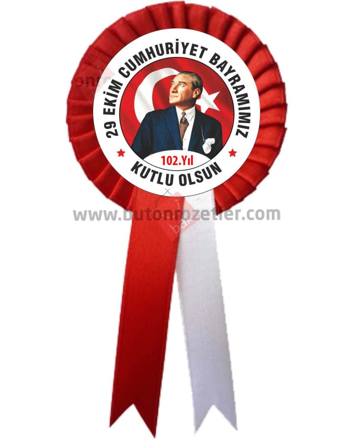 29 Ekim Cumhuriyet Bayramı Kumaş Kokart