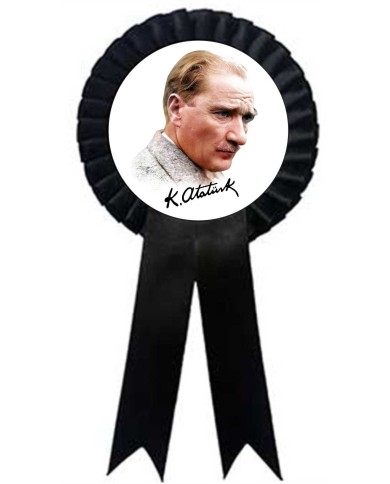 Atatürk 10 Kasım Yaka Kartı
