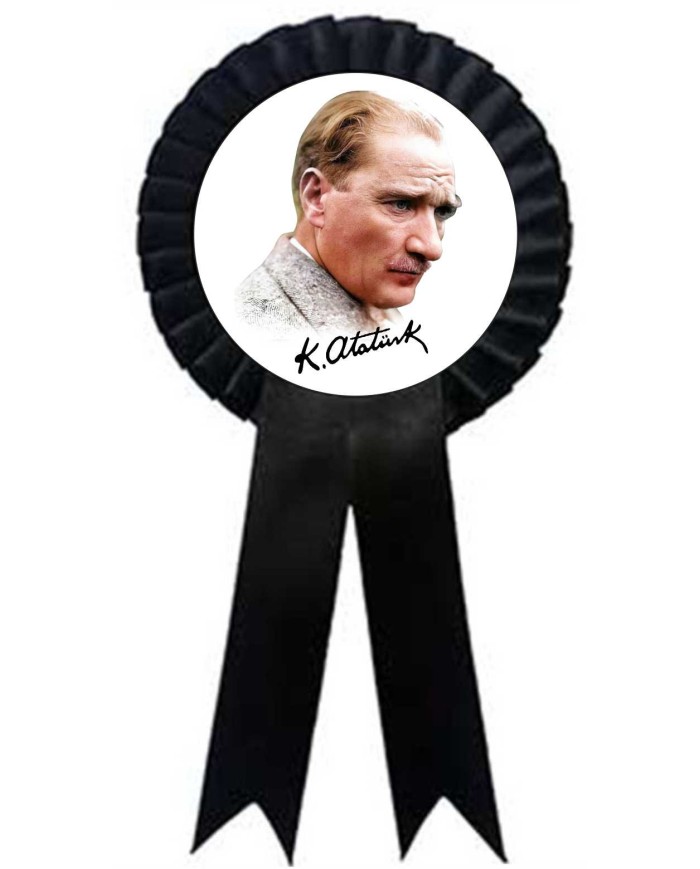 Atatürk 10 Kasım Yaka Kartı
