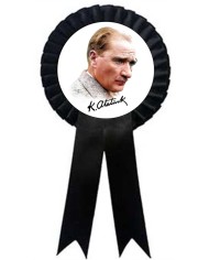 Atatürk 10 Kasım Yaka Kartı